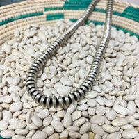 30 inch 10mm Shiny Saucer Sterling Silver Necklace