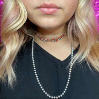 26 inch 6mm Sterling Silver Navajo Pearl Necklace - Country Lace Boutique