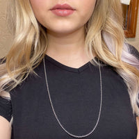 30 inch 3mm Sterling Silver Navajo Pearl Necklace - Country Lace Boutique