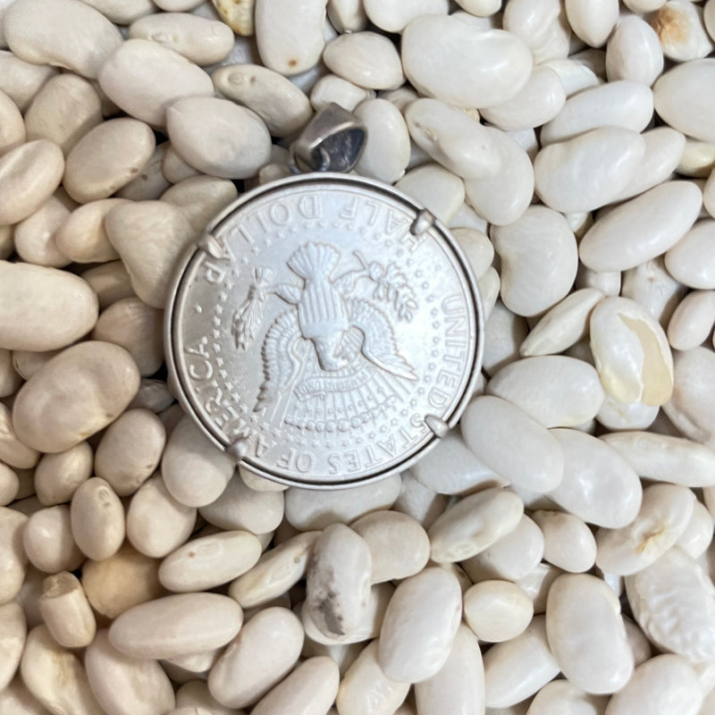 Kennedy Half Dollar Coin Genuine Pendant