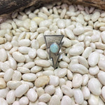 Lightning Bolt w/Turquoise Stone Genuine Ring