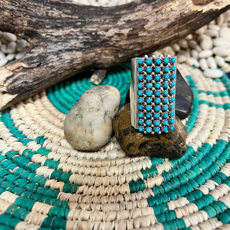 50 stone Zuni Genuine Ring