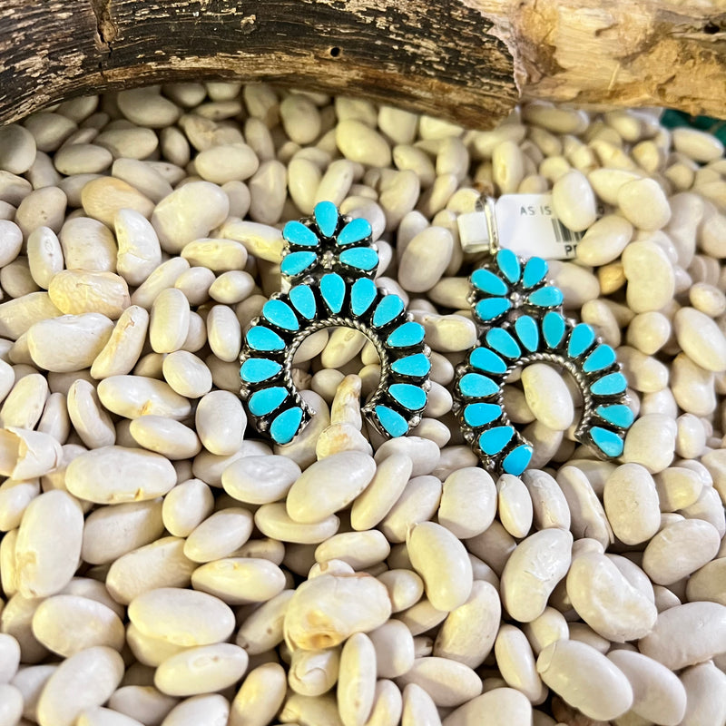 Turquoise Naja Zuni Genuine Pendant