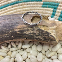 Link Chain Stacker Sterling Silver Ring