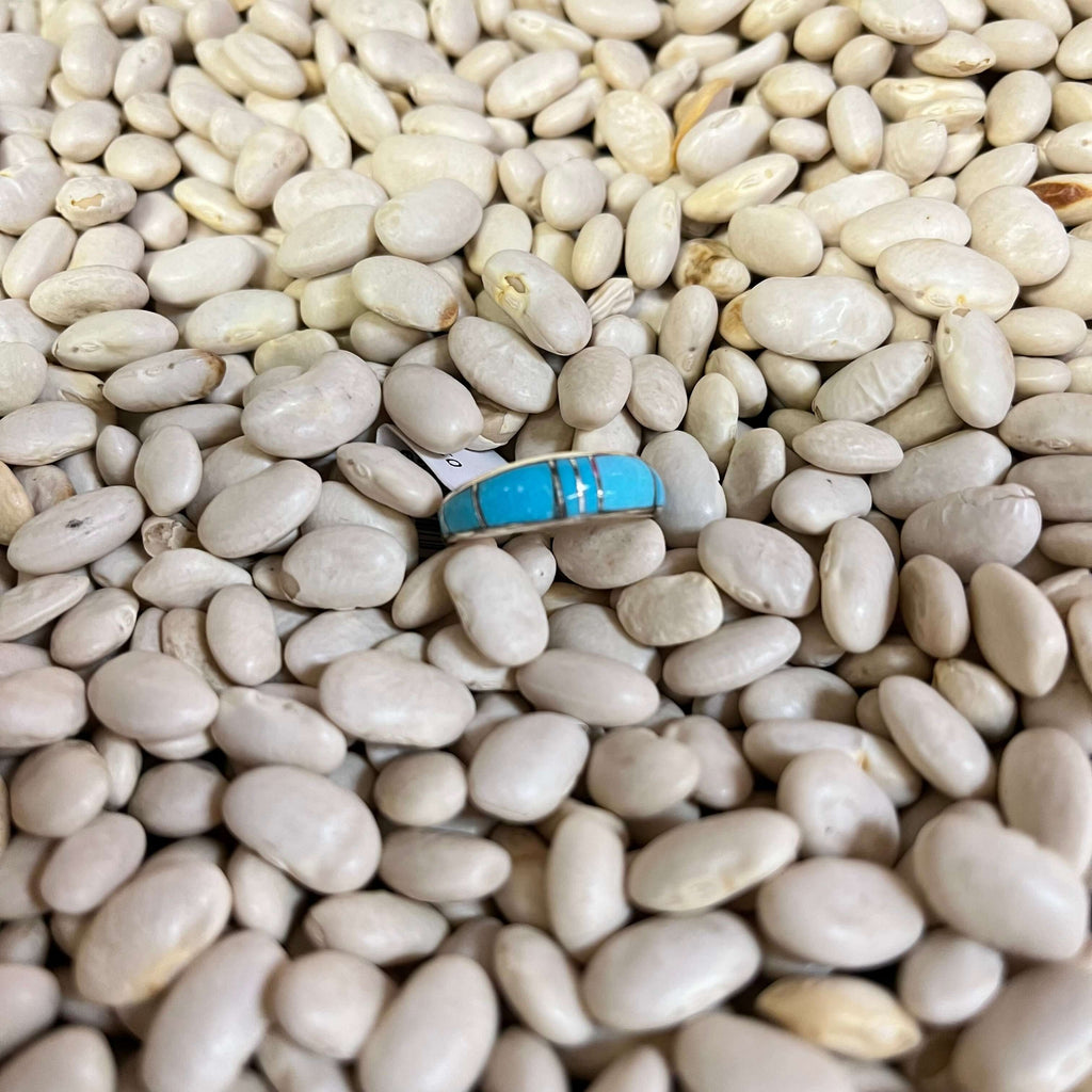 Fancy Turquoise Inlay Genuine Ring