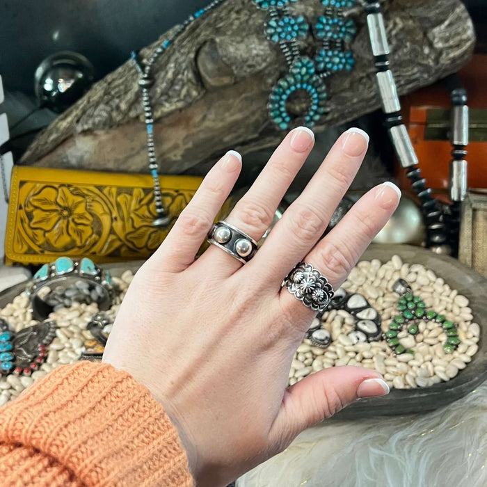 Genuine Big Ball Sterling Silver Ring - Country Lace Boutique