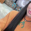 Green Turquoise Naja Genuine Pendant for Necklace - Country Lace Boutique