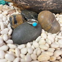 Turquoise Dainty Single Stone Genuine Ring1