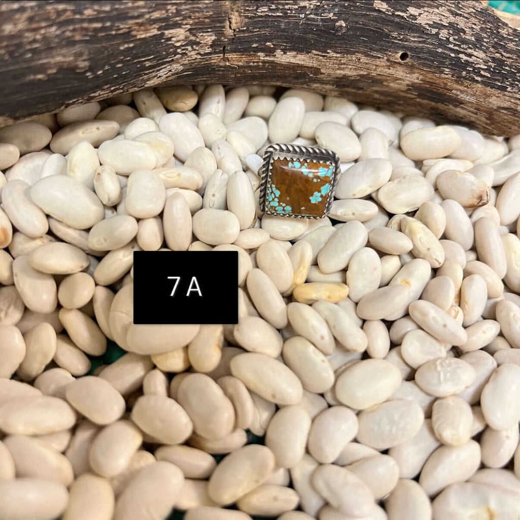 Turquoise Square Genuine Ring.1