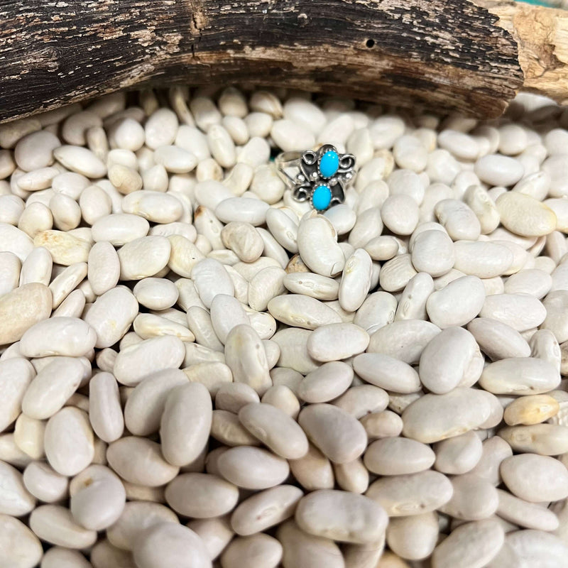 Two Stone Butterfly Genuine Ring size 7.57