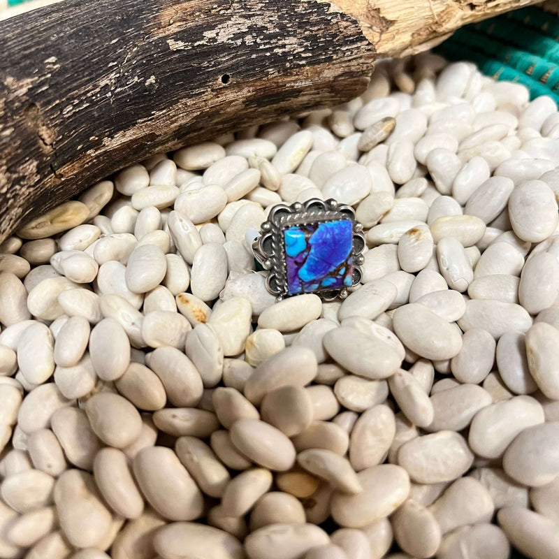 Fancy Mohave Square Sterling Silver Ring - Country Lace Boutique