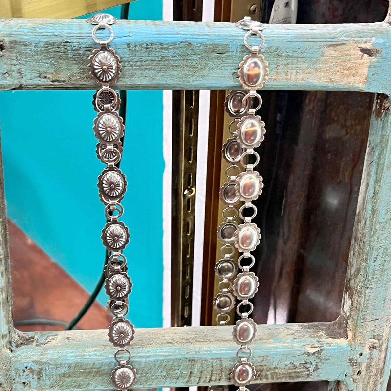 Dainty Stamped Concho Belt