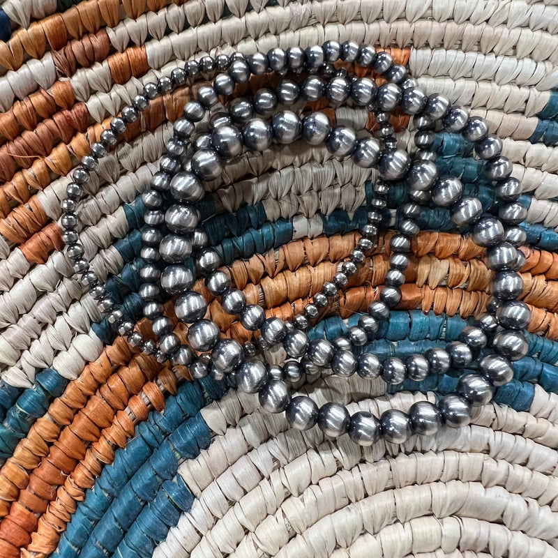 Stretchy 5mm Navajo Pearl Genuine Bracelet