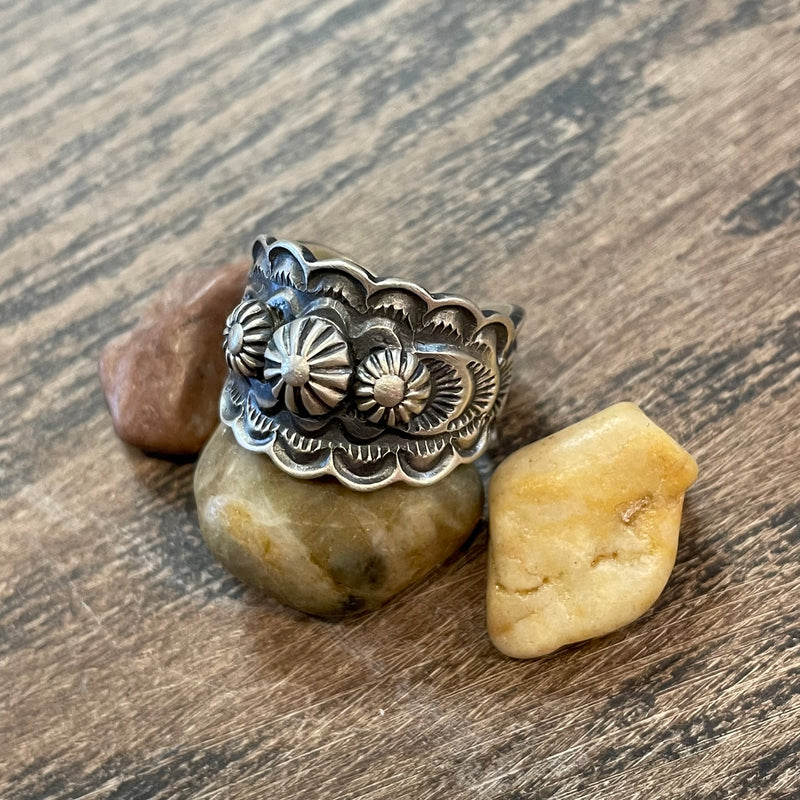 Starburst Genuine Sterling Silver Ring. - Country Lace Boutique
