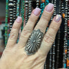 Pointy Concho Genuine Ring size 15