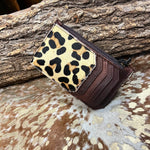Leopard Multicard Holder with Zipper