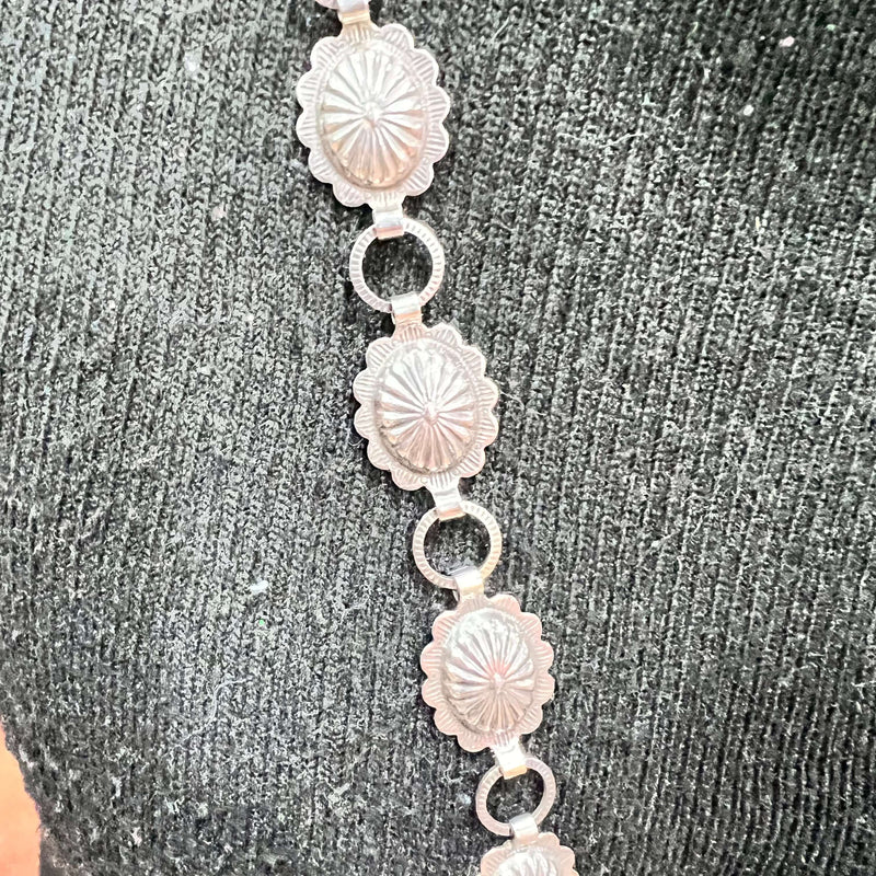 Dainty Stamped Concho Belt