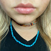 20 inch Genuine Blue Sleeping Beauty Turquoise Chip Necklace - Country Lace Boutique