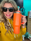 Orange 40 oz Tumbler w/ Handle