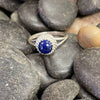Lapis Round Sterling Silver Ring - Country Lace Boutique