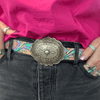 Stamped Sterling Silver Belt Buckle - Country Lace Boutique