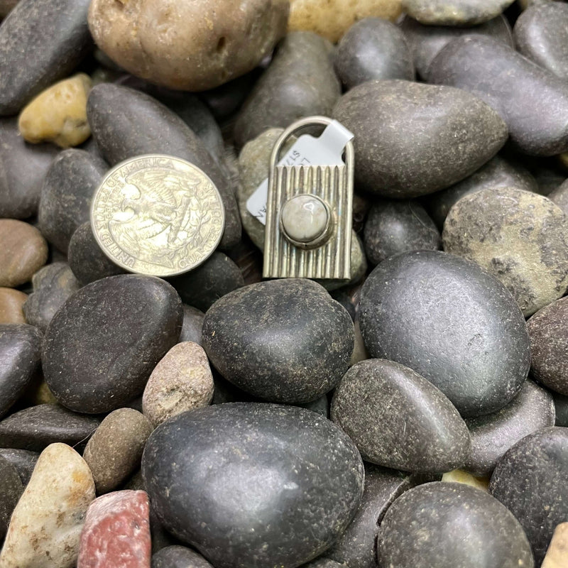 White Buffalo Locket Sterling Silver Necklace Pendant - Country Lace Boutique